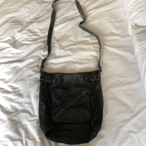 Black crossbody purse bag